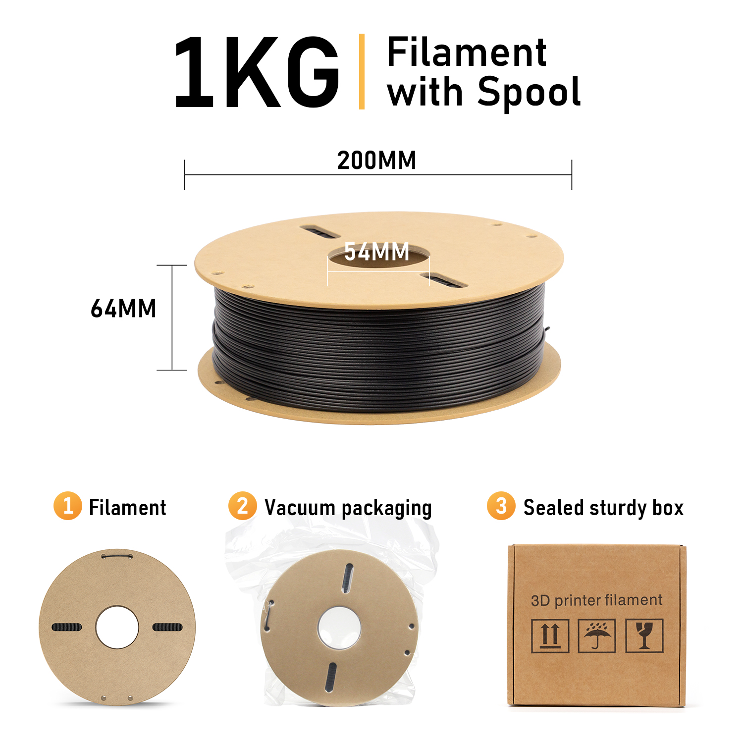 PETG-CF Carbon Fiber 3D Printer Filament detail image 6