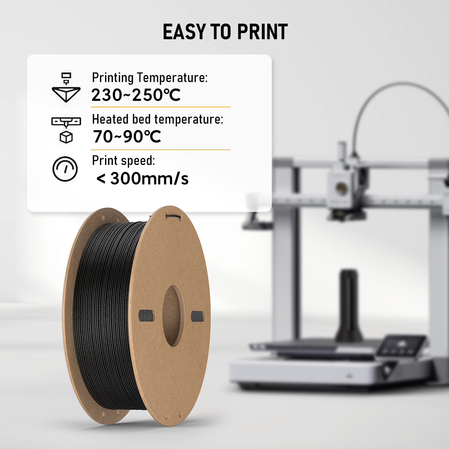 PETG-CF Carbon Fiber 3D Printer Filament detail image 4