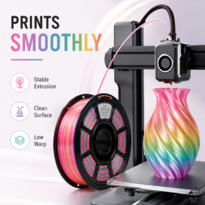 Silk PLA Rainbow 1.75mm 3D Printer Filament main product image