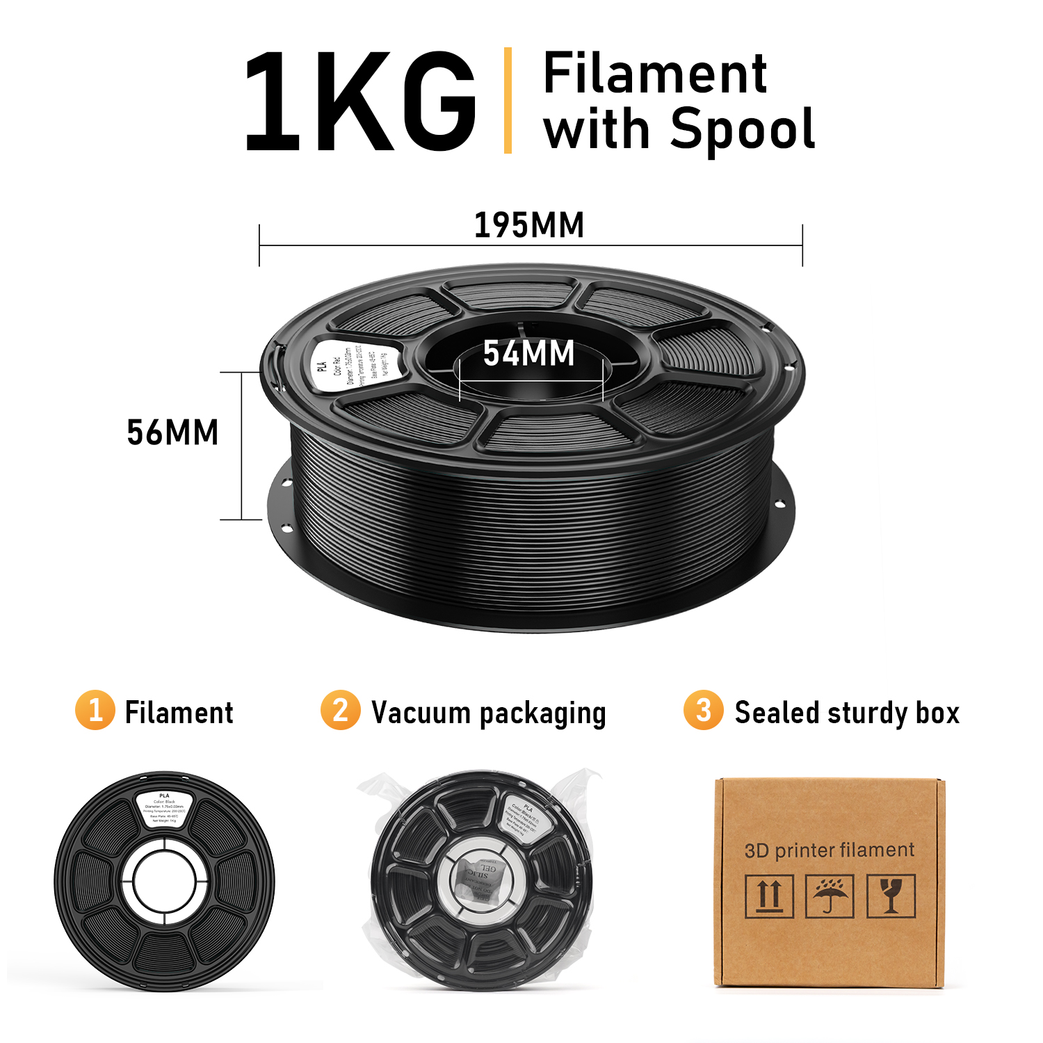 PLA 12-Color 1.75mm 3D Printer Filament Set detail image 5