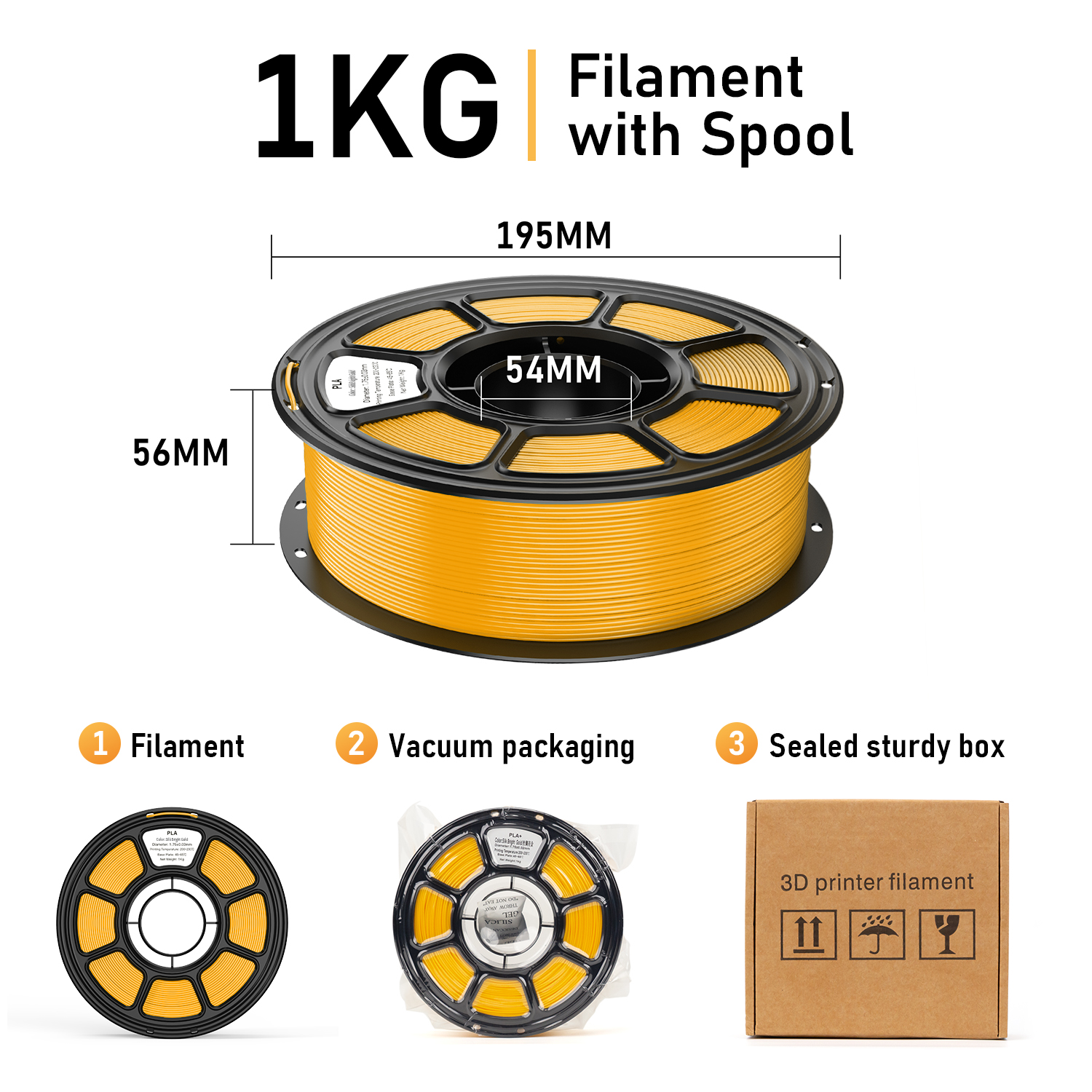 Silk PLA 1.75mm 3D Printer Filament Spool detail image 6