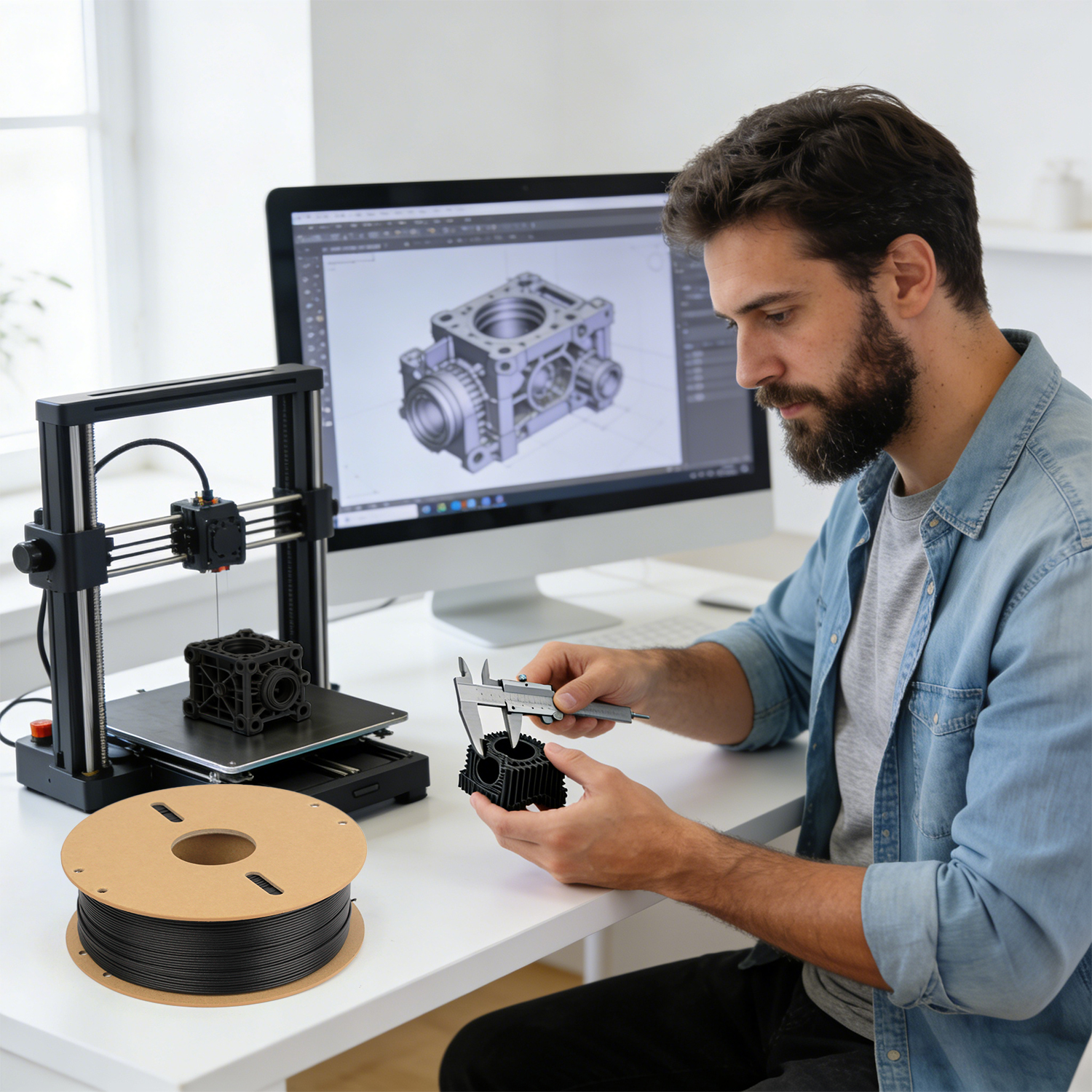 PETG-CF Carbon Fiber 3D Printer Filament detail image 7