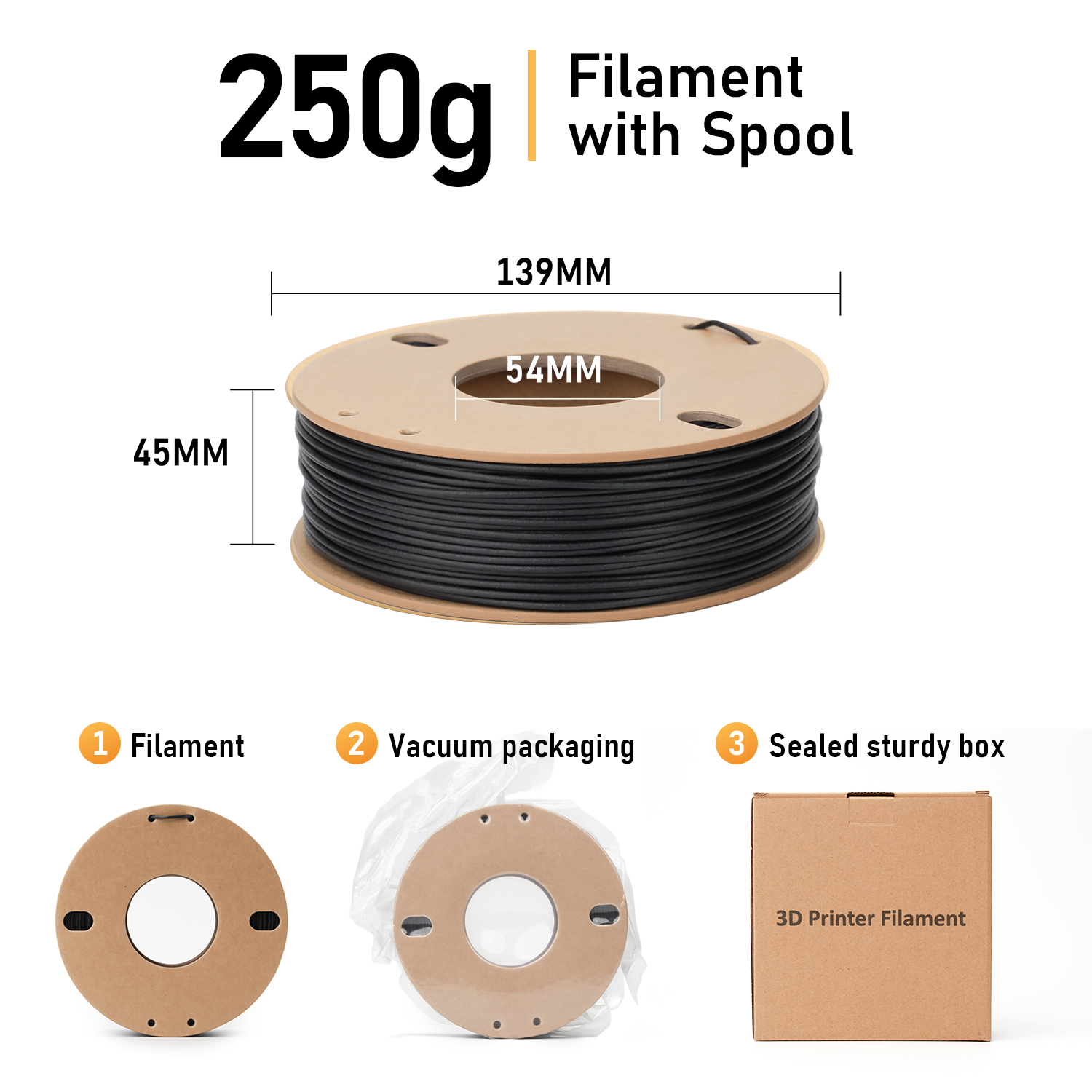 PETG-CF Carbon Fiber 3D Printer Filament detail image 2