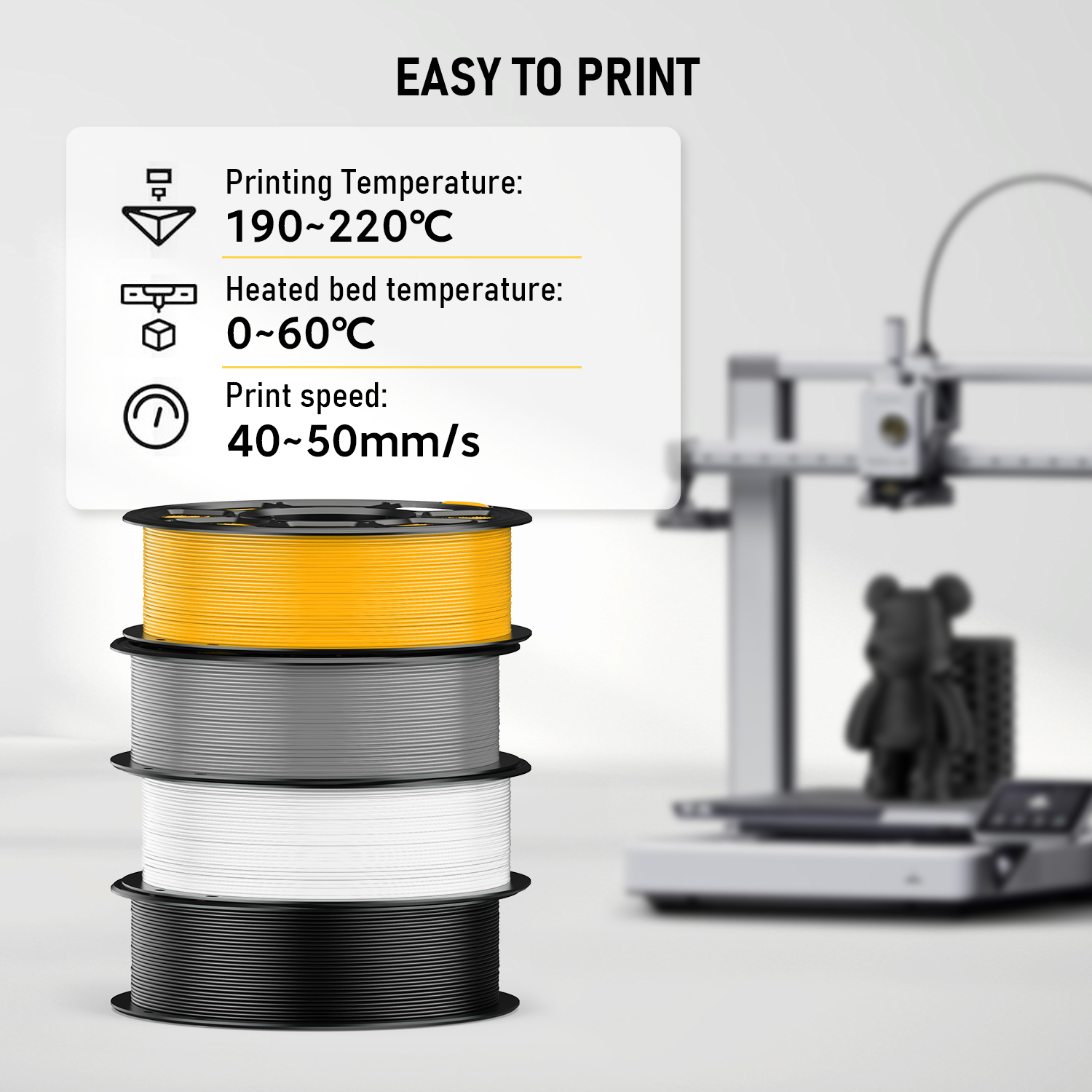 PLA 12-Color 1.75mm 3D Printer Filament Set detail image 6