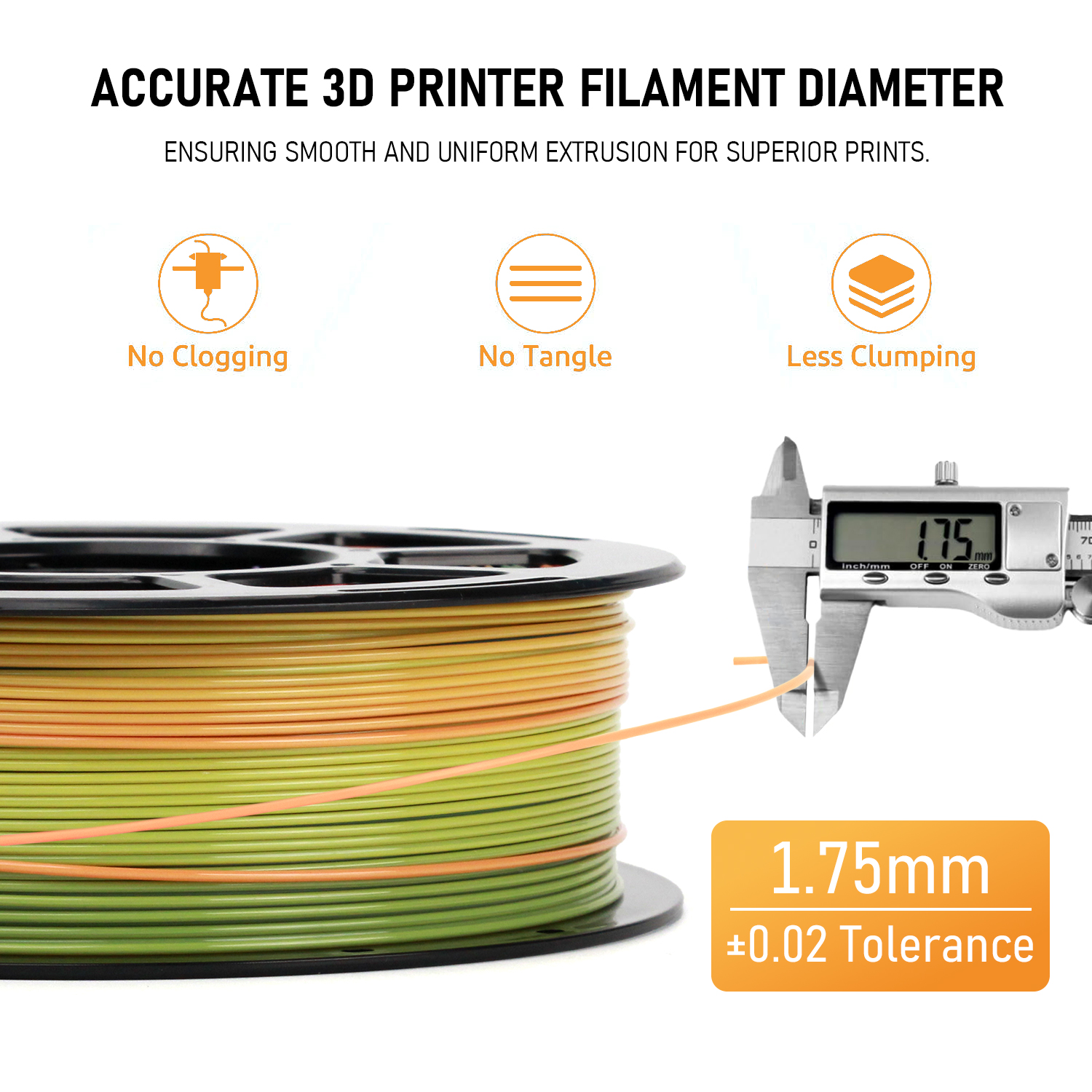Rainbow Gradient PETG 3D Printer Filament detail image 3