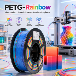 Rainbow Gradient PETG 3D Printer Filament main product image