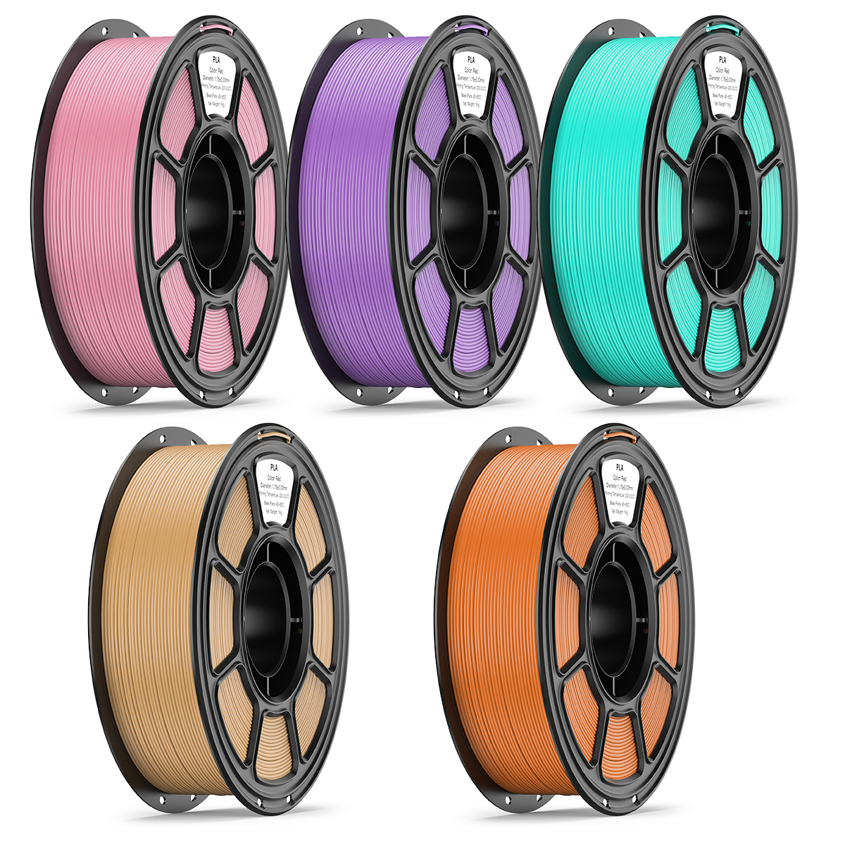 PLA 1.75mm 5-Roll 3D Printer Filament Bundle detail image 8