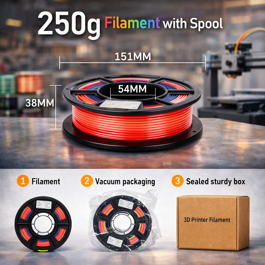 Rainbow Gradient PETG 3D Printer Filament detail image 6